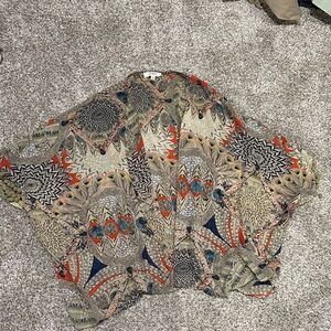 Colorful Patterned Kimono